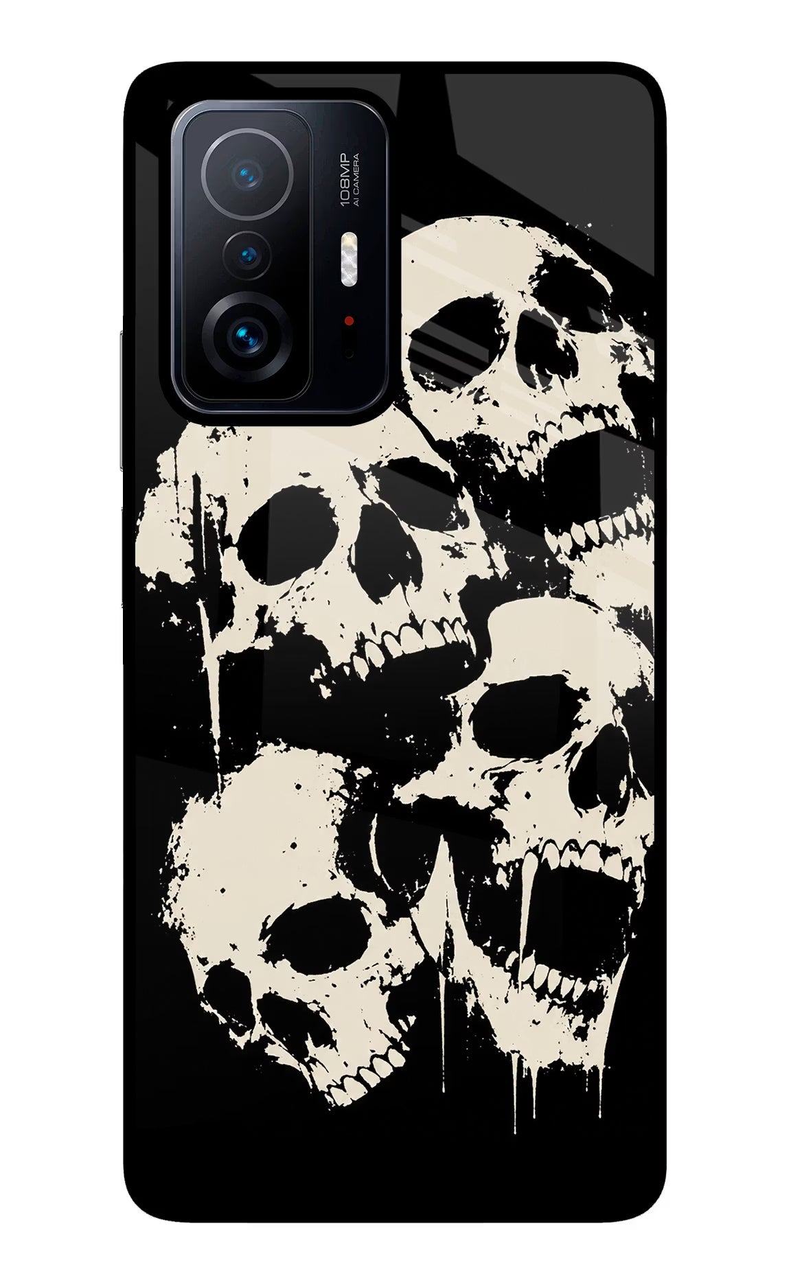 Dead Stack Mi 11T Pro 5G Glass Case Back Cover by Casekaro