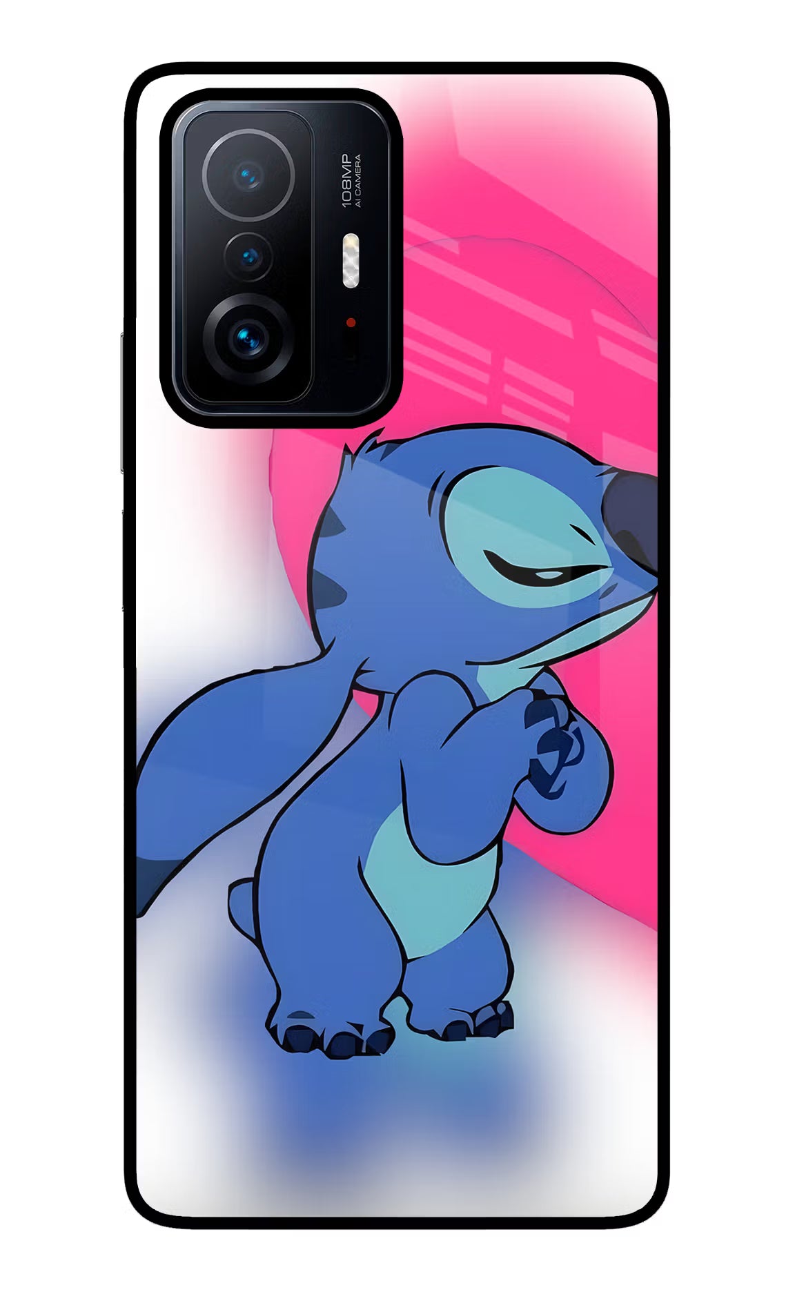 Stitch Hug Mi 11T Pro 5G Glass Case