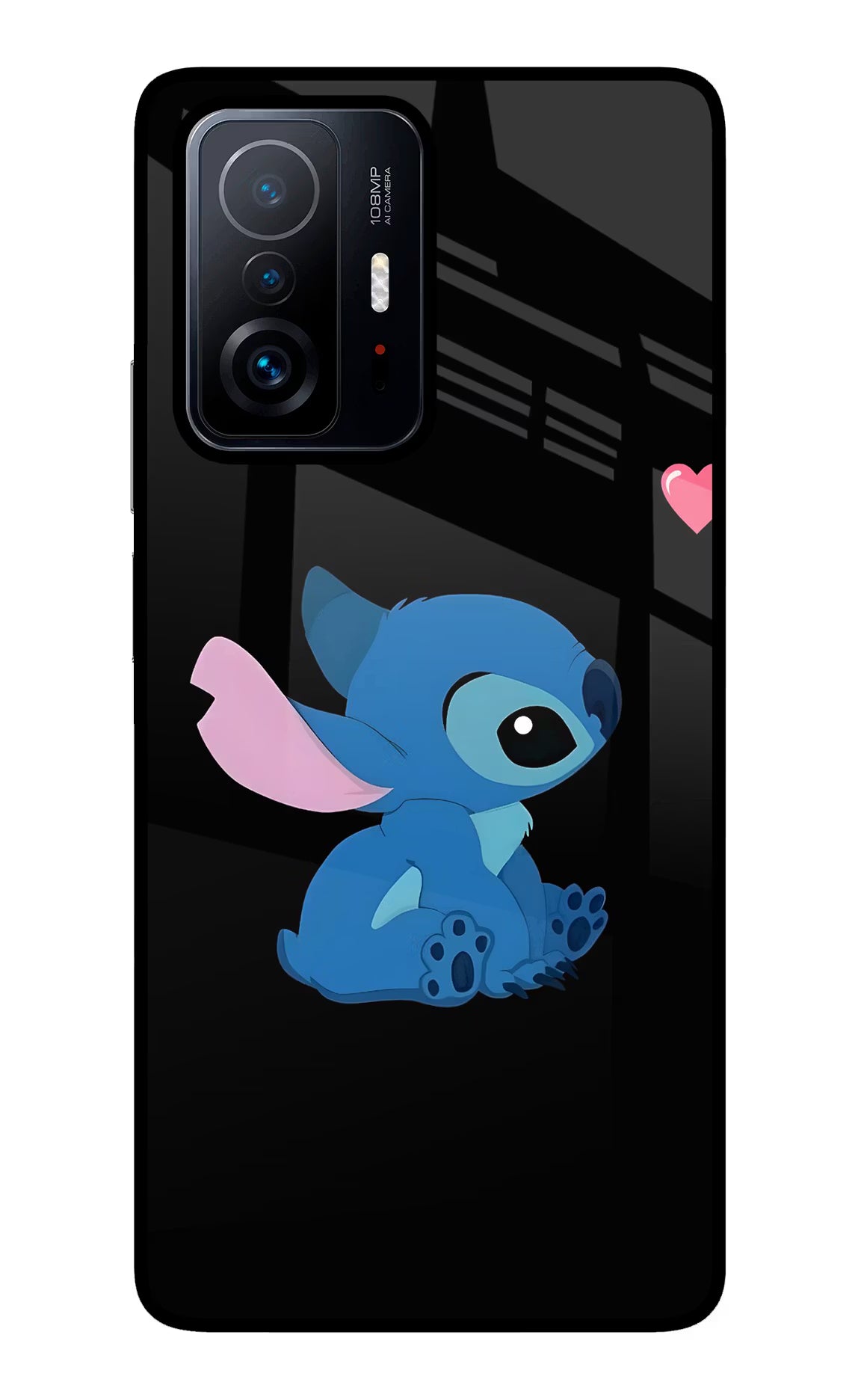 Stitch Crush Mi 11T Pro 5G Glass Case