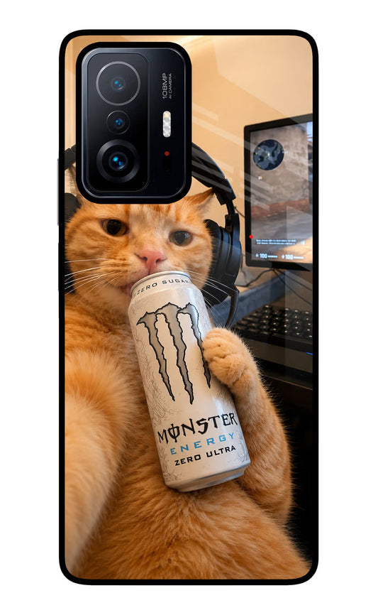 Gamer Cat Energy Mi 11T Pro 5G Glass Case