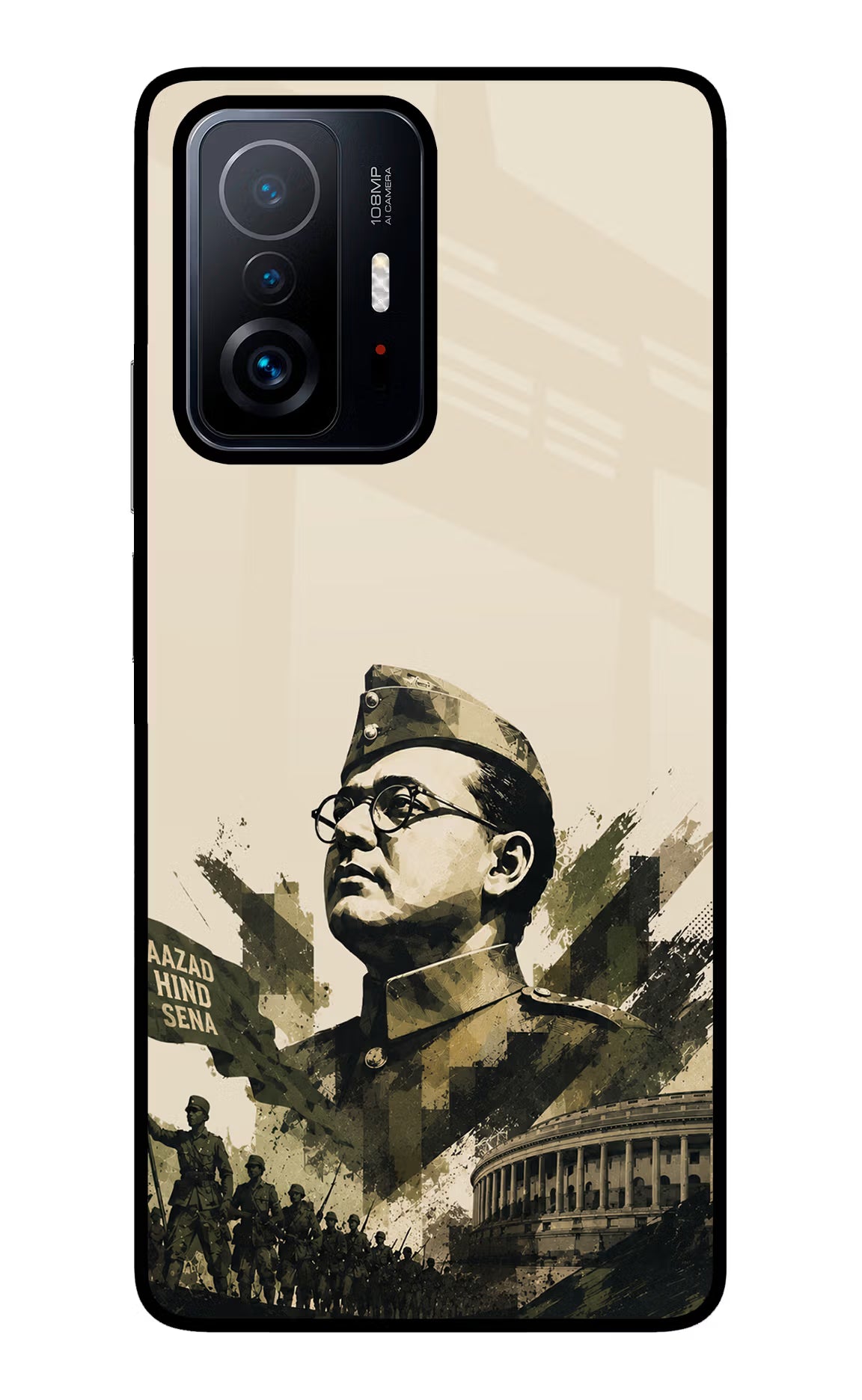 Netaji Rising Mi 11T Pro 5G Glass Case