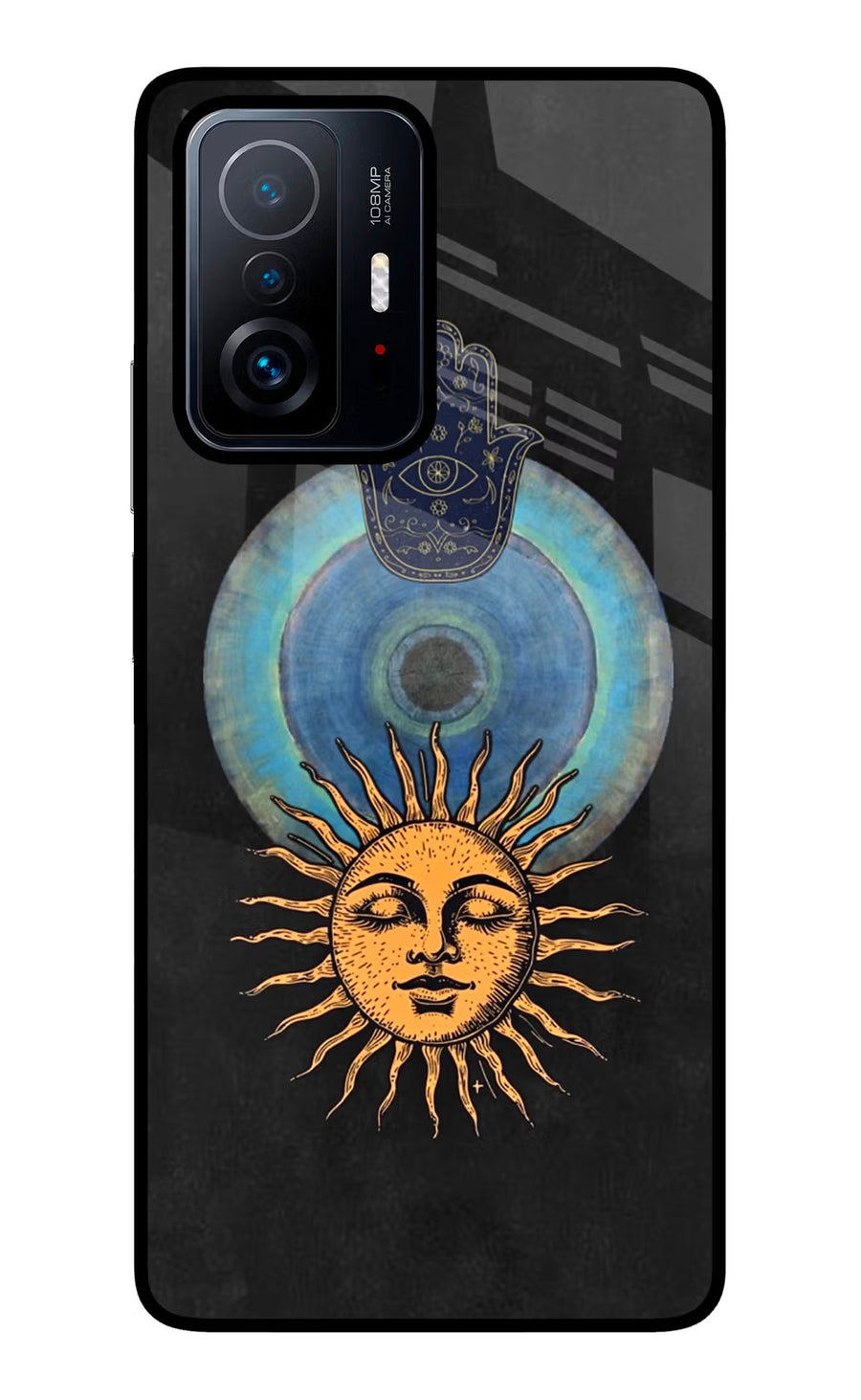 Divine Sun Mi 11T Pro 5G Back Cover, Glass case