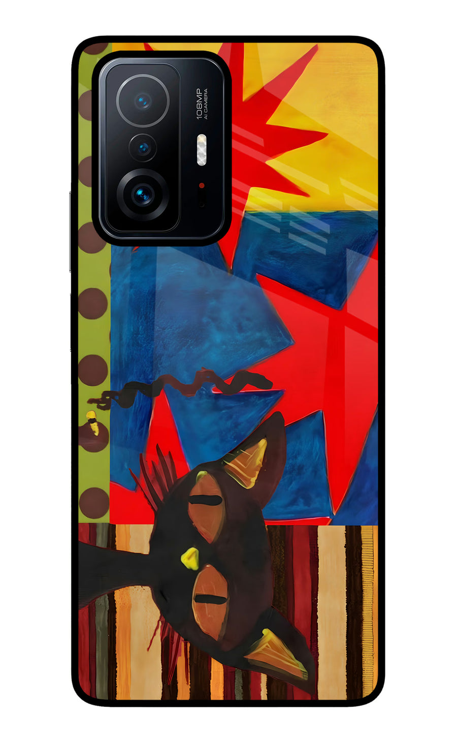 Pop Cat Mi 11T Pro 5G Back Cover, Glass case