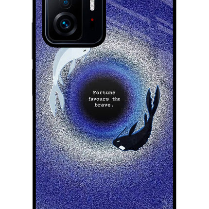 Dark Koi Mi 11T Pro 5G Glass Case Back Cover by Casekaro
