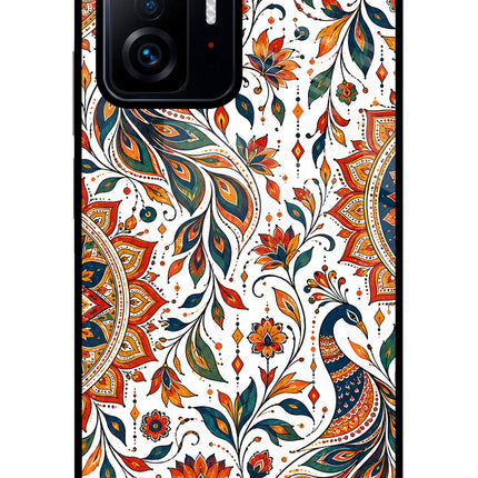 White Mayura Mi 11T Pro 5G Glass Case