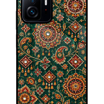 Green Pataka Mi 11T Pro 5G Glass Case