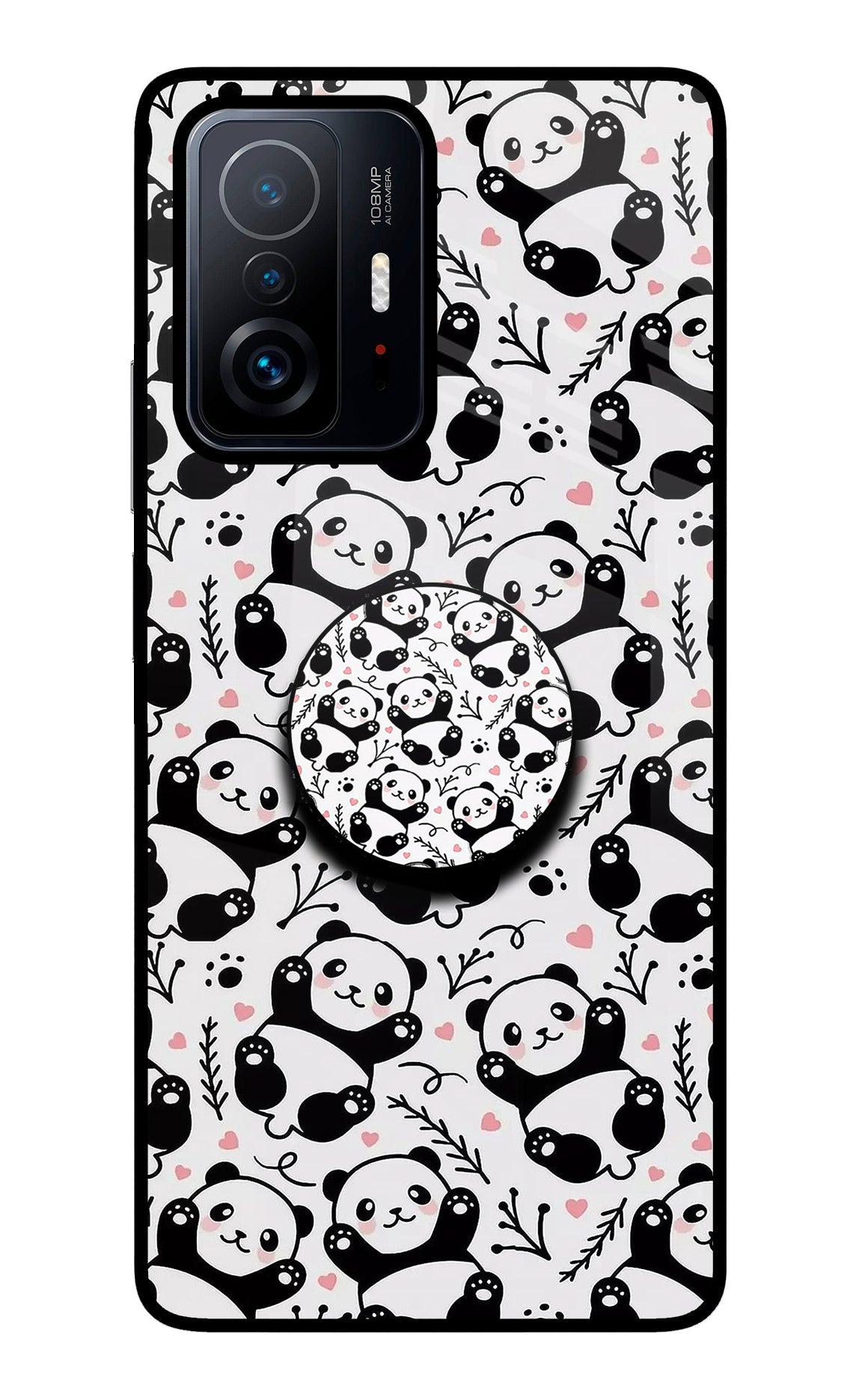 Cute Panda Mi 11T Pro 5G Glass Case