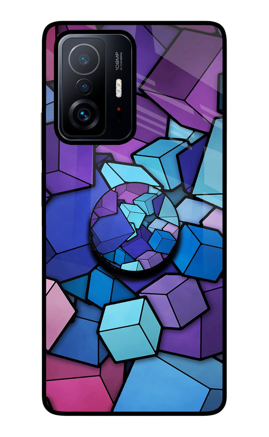 Cubic Abstract Mi 11T Pro 5G Glass Case