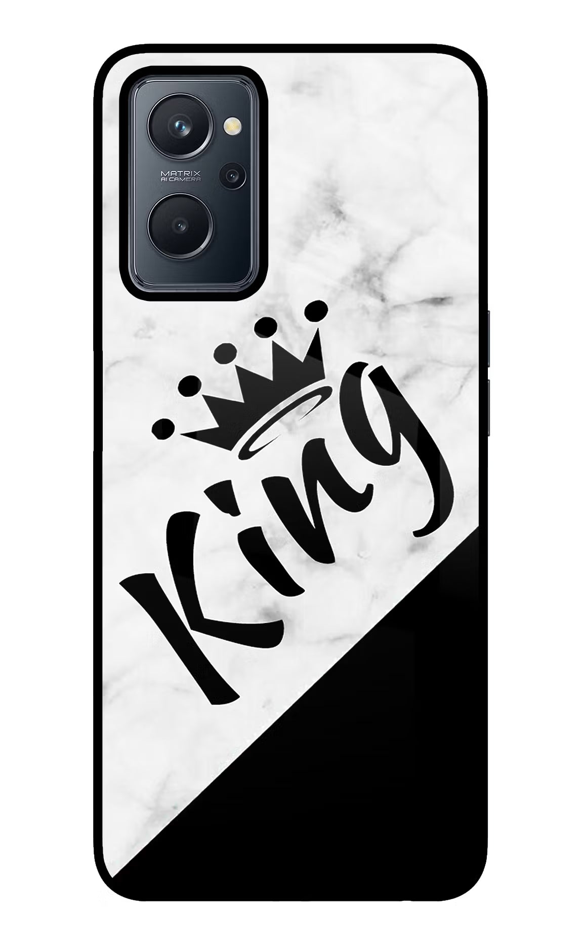 King Realme 9i 4G Glass Case Back Cover by Casekaro