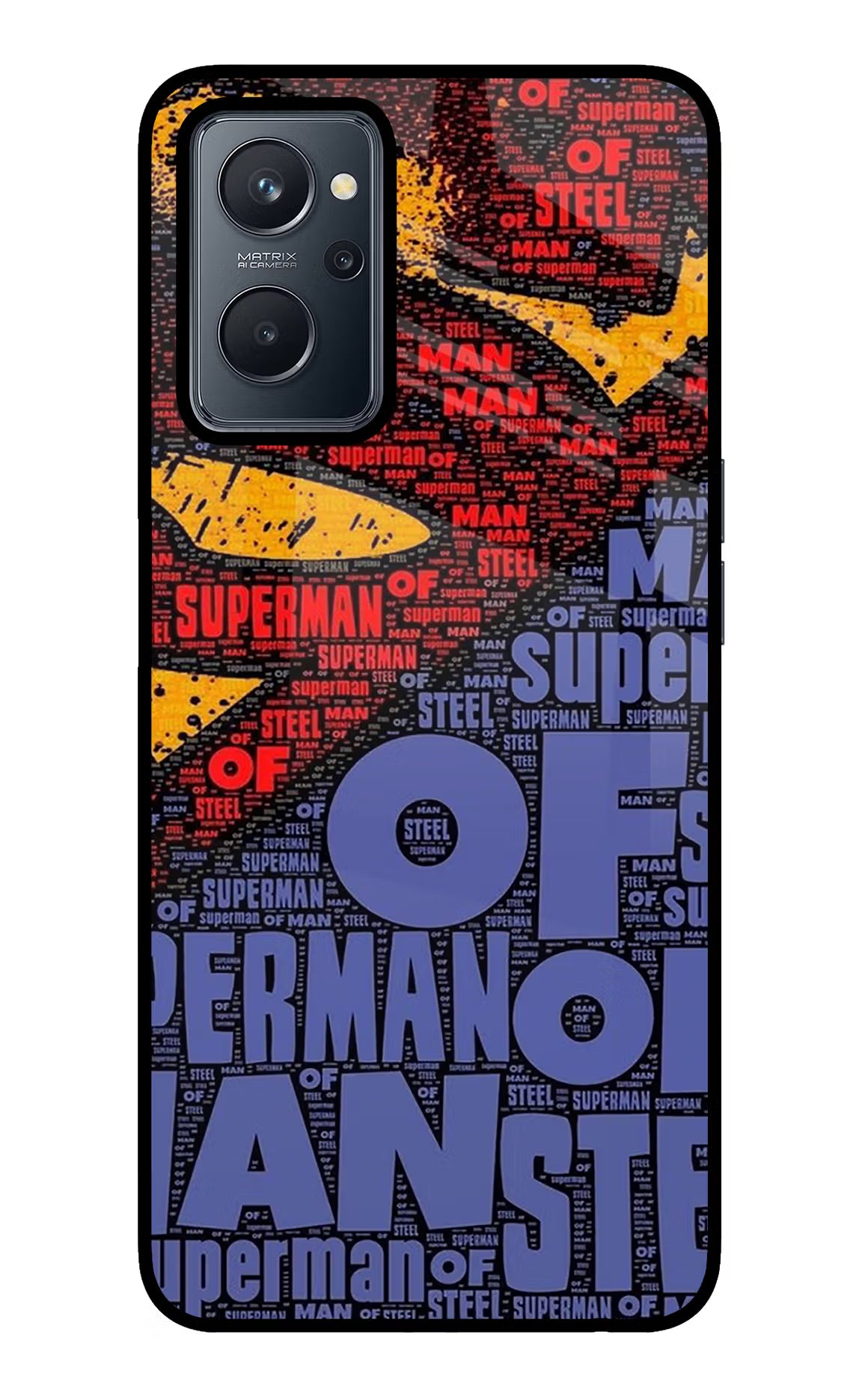 Superman Realme 9i 4G Glass Case Back Cover by Casekaro