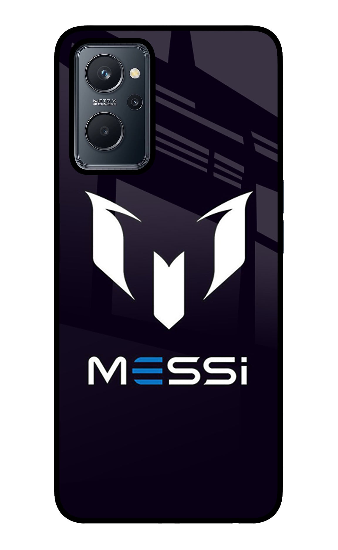 Messi Logo Realme 9i 4G Glass Case