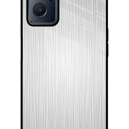 Wooden Grey Texture Realme 9i 4G Glass Case Back Cover by Casekaro