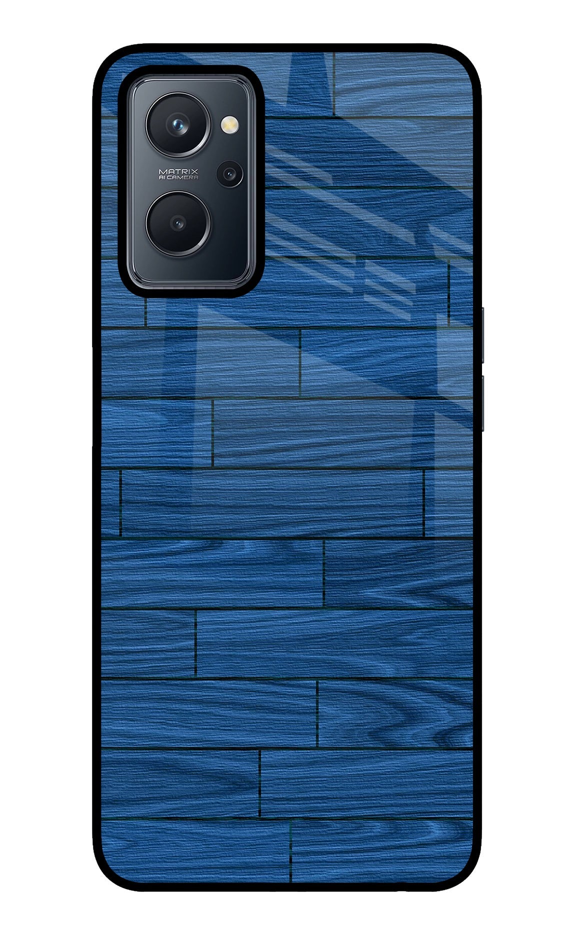 Wooden Texture Realme 9i 4G Glass Case