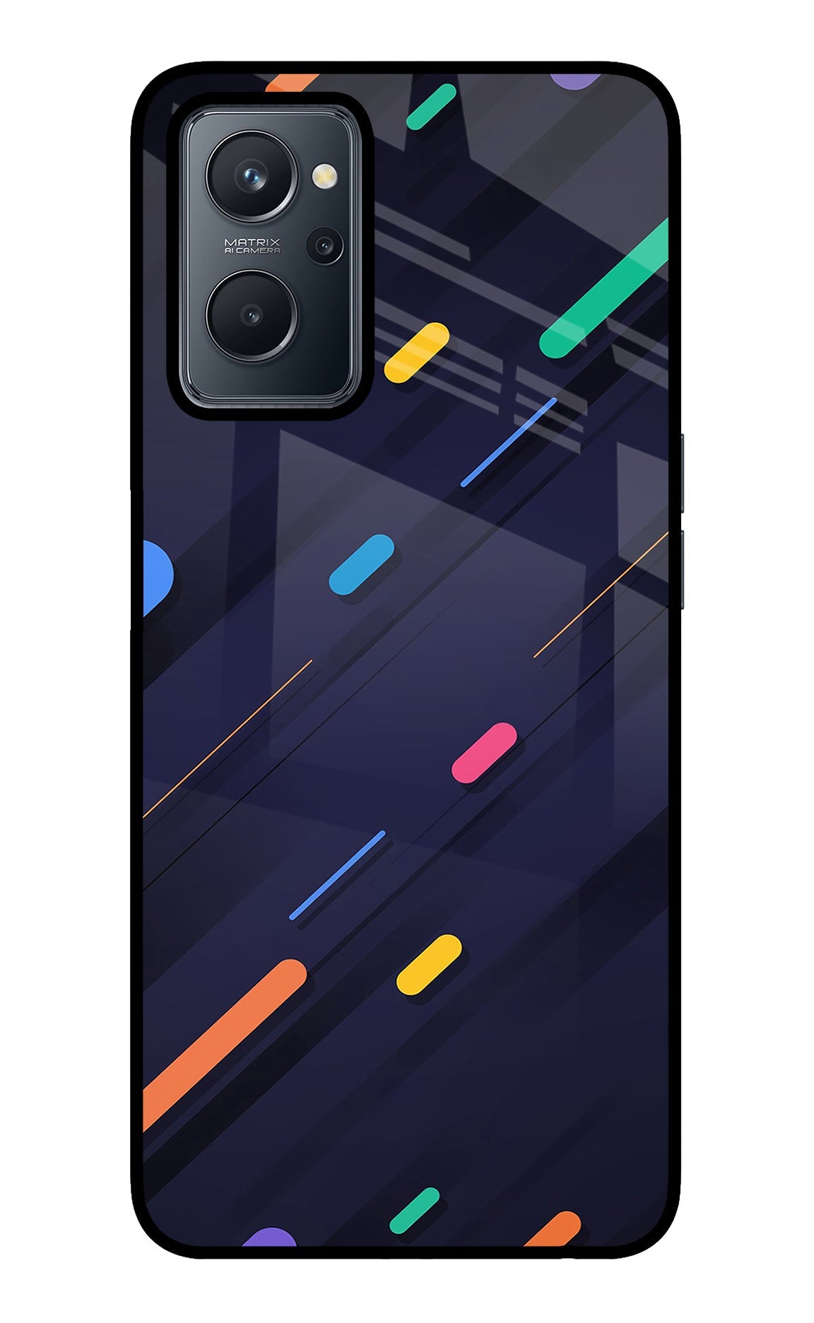 Abstract Design Realme 9i 4G Glass Case