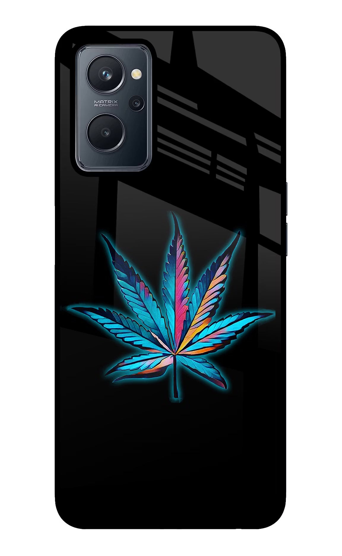 Weed Realme 9i 4G Glass Case Back Cover by Casekaro