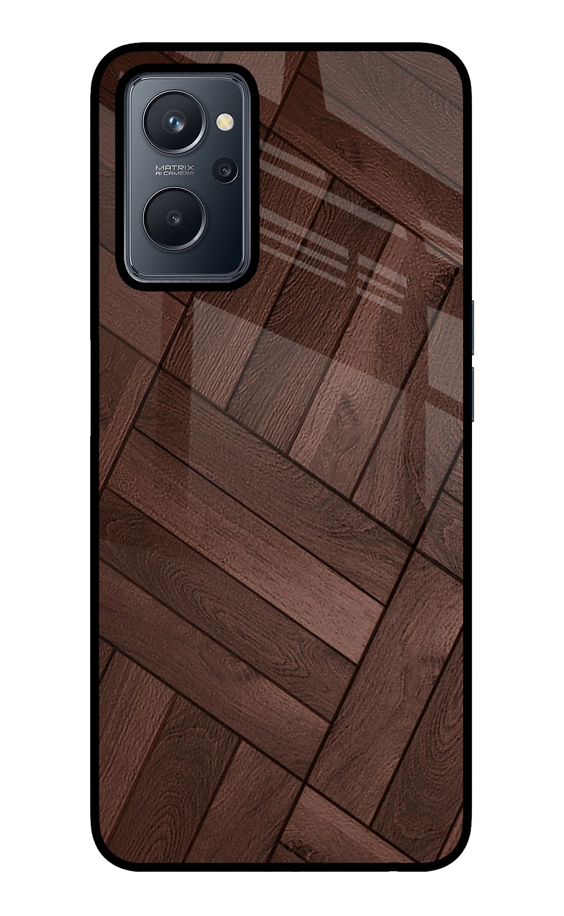 Wooden Texture Design Realme 9i 4G Back Cover