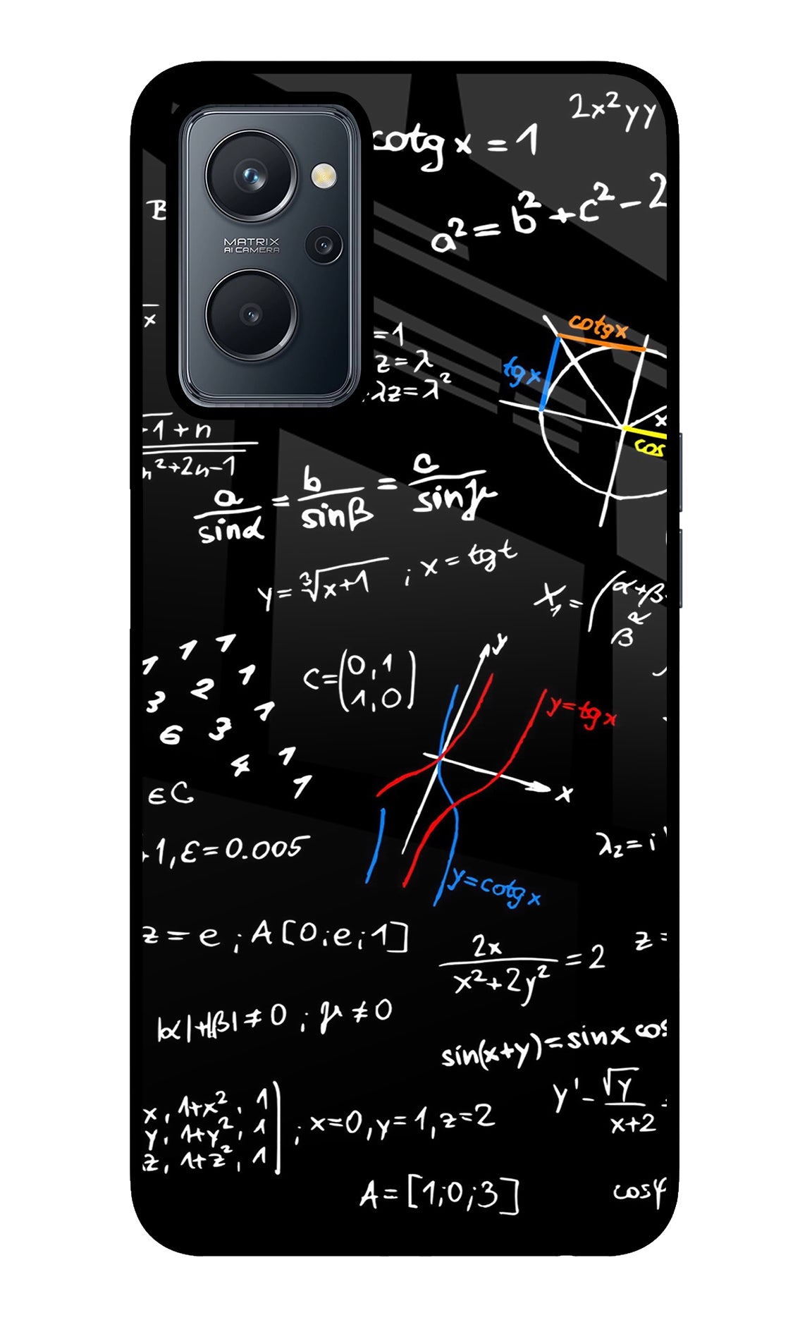 Mathematics Formula Realme 9i 4G Glass Case