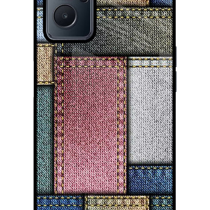Multicolor Jeans Realme 9i 4G Glass Case