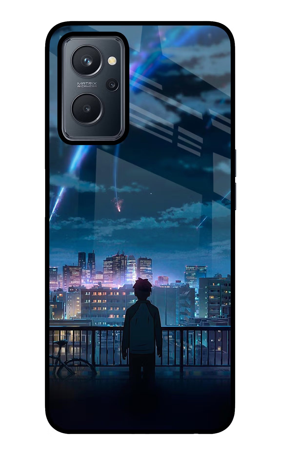 Anime Realme 9i 4G Glass Case Back Cover by Casekaro