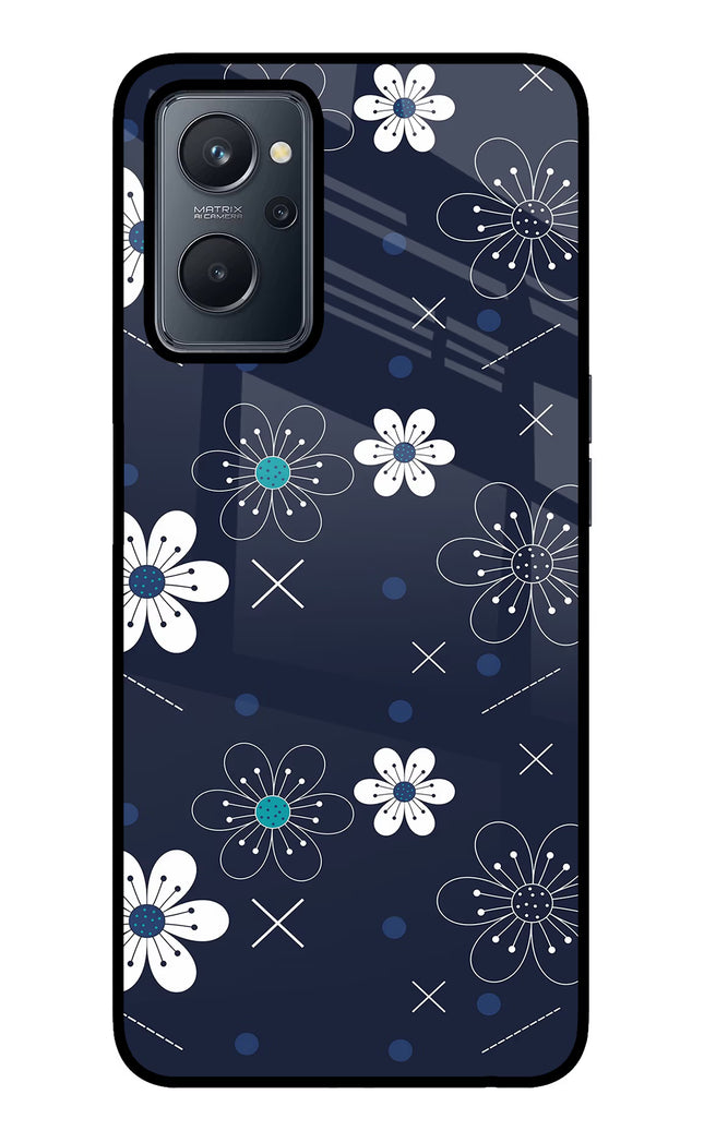 Flowers Realme 9i 4G Glass Case
