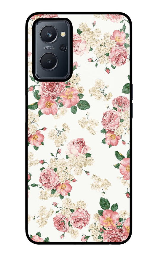 Flowers Realme 9i 4G Glass Case
