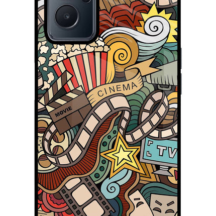Cinema Abstract Realme 9i 4G Glass Case