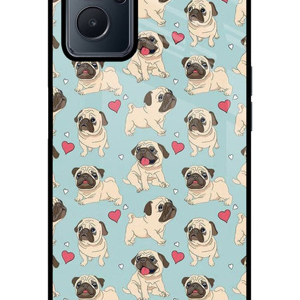 Pug Dog Realme 9i 4G Glass Case