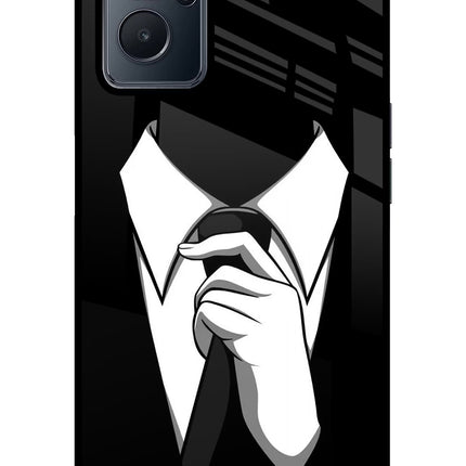 Black Tie Realme 9i 4G Glass Case