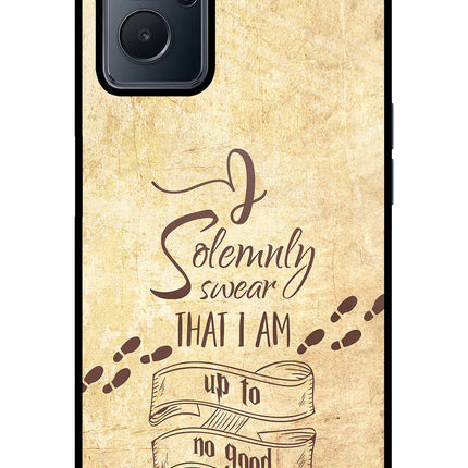 I Solemnly swear that i up to no good Realme 9i 4G Glass Case