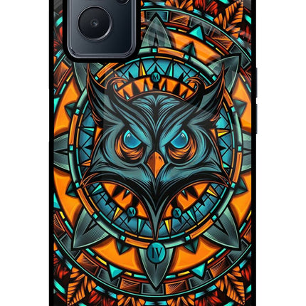 Angry Owl Art Realme 9i 4G Glass Case Back Cover by Casekaro
