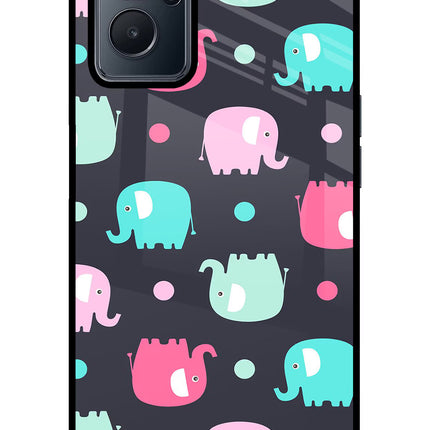 Elephants Realme 9i 4G Glass Case