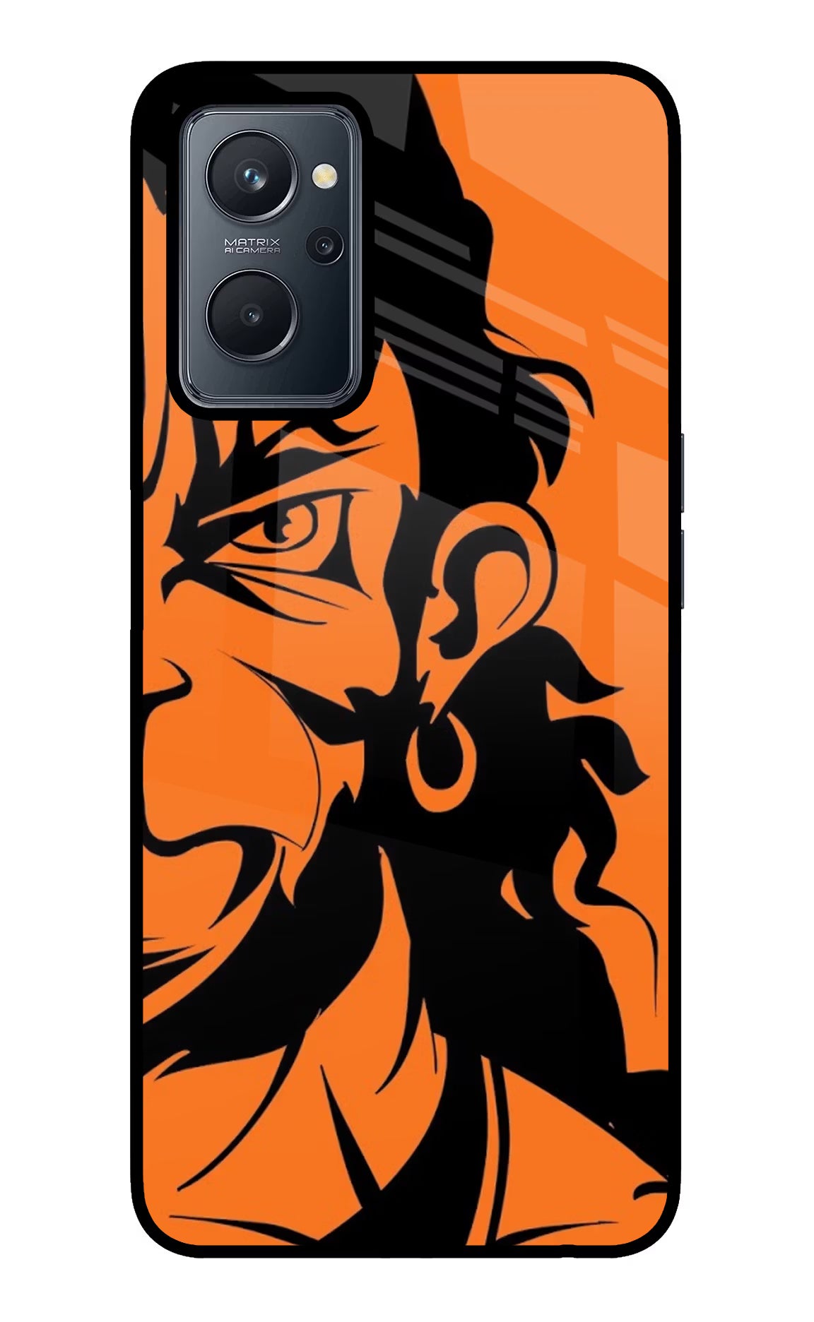 Hanuman Realme 9i 4G Glass Case Back Cover by Casekaro