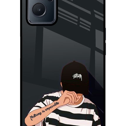 Aesthetic Boy Realme 9i 4G Glass Case