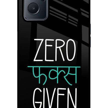 Zero Fucks Given Realme 9i 4G Glass Case