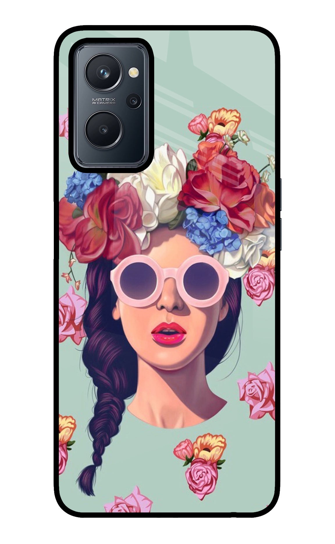 Pretty Girl Realme 9i 4G Glass Case