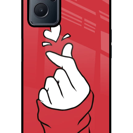 Korean Love Sign Realme 9i 4G Glass Case