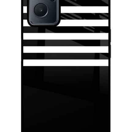Black and White Print Realme 9i 4G Glass Case
