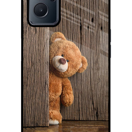 Teddy Wooden Realme 9i 4G Glass Case