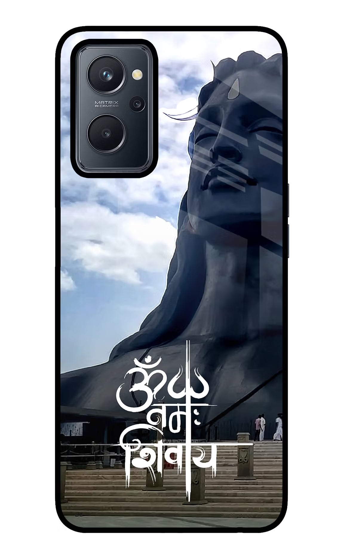 Om Namah Shivay Realme 9i 4G Glass Case Back Cover by Casekaro