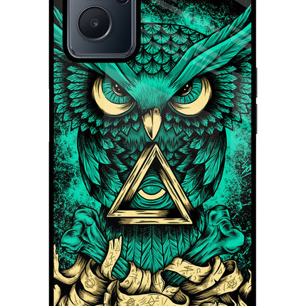 Green Owl Realme 9i 4G Glass Case