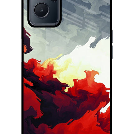 Fire Cloud Realme 9i 4G Glass Case