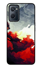 Fire Cloud Realme 9i 4G Glass Case