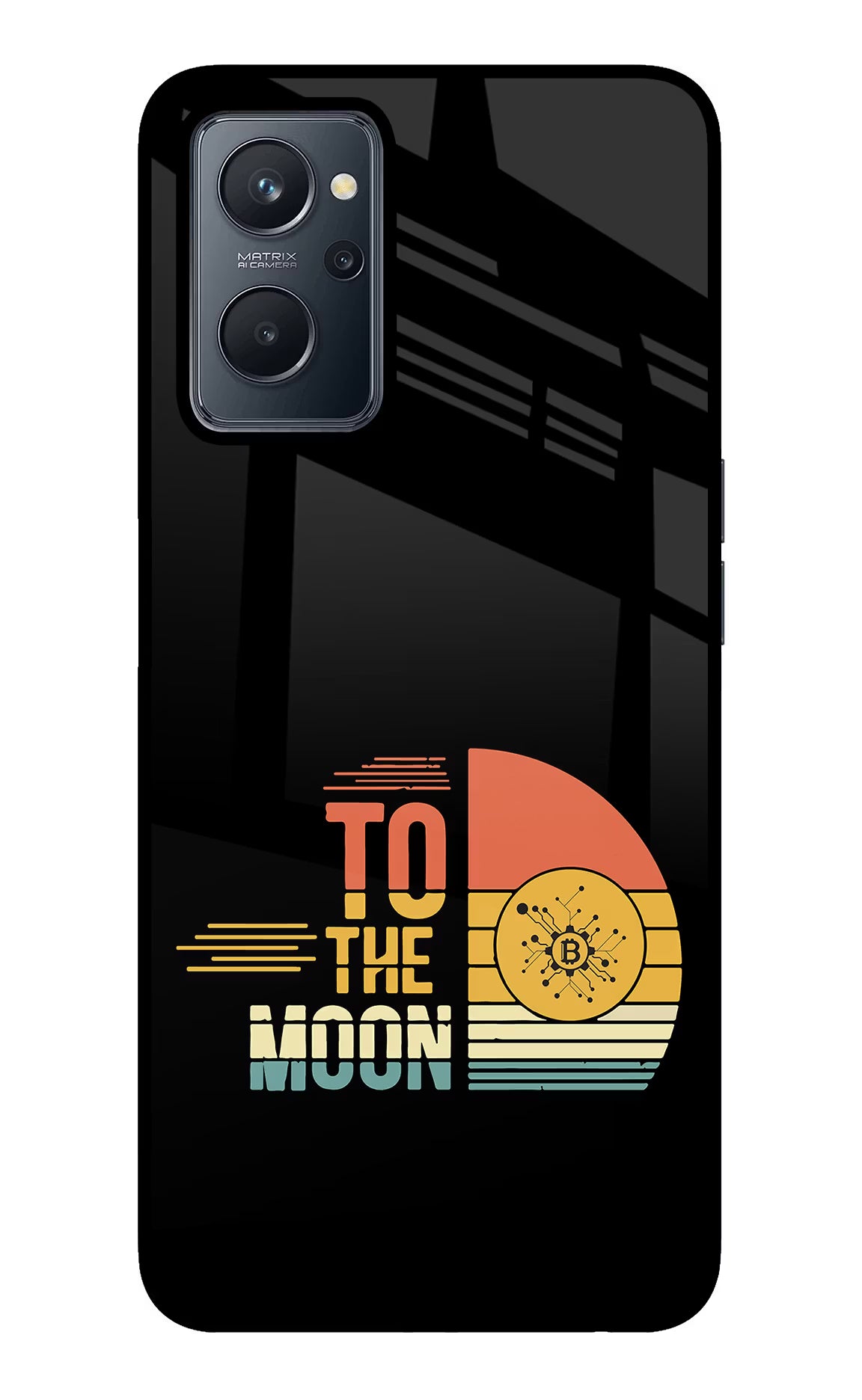 To the Moon Realme 9i 4G Glass Case Back Cover by Casekaro