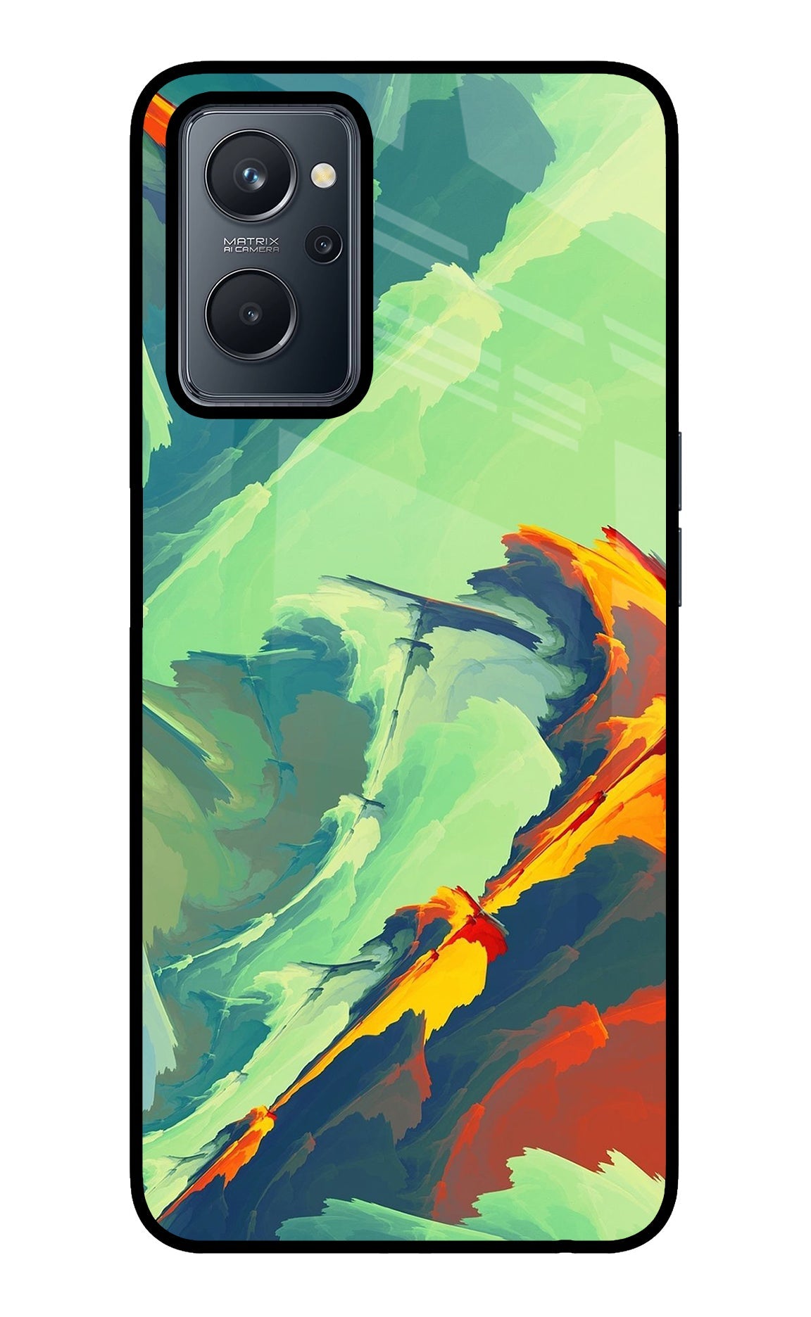 Paint Art Realme 9i 4G Glass Case