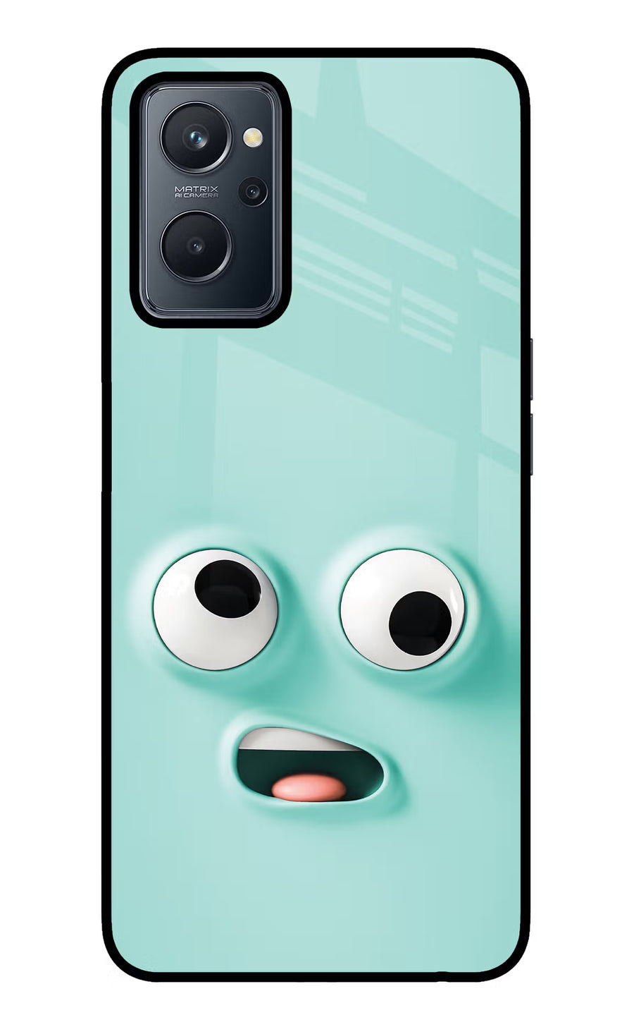 Funny Cartoon Realme 9i 4G Back Cover, Glass case