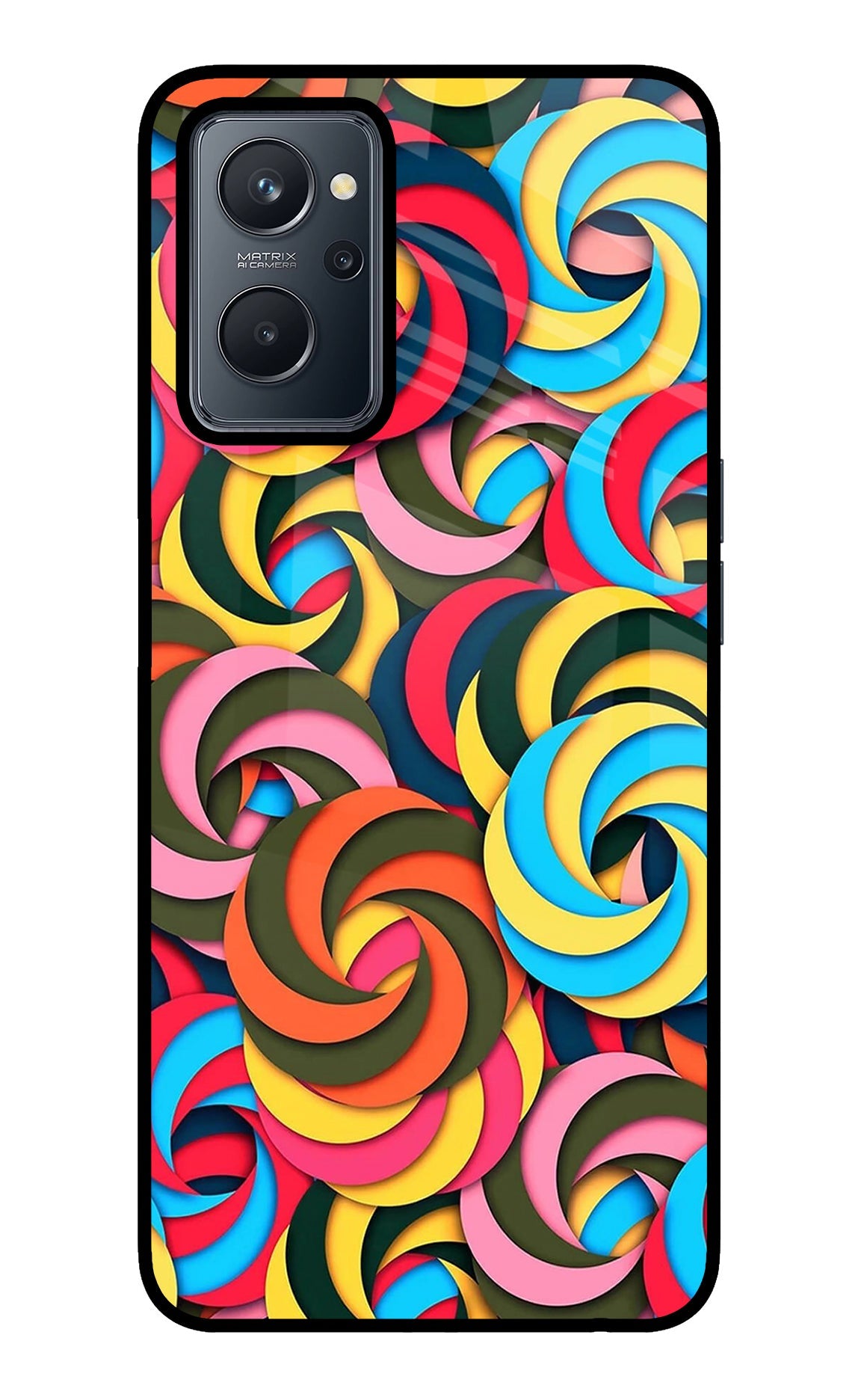 Spiral Pattern Realme 9i 4G Back Cover