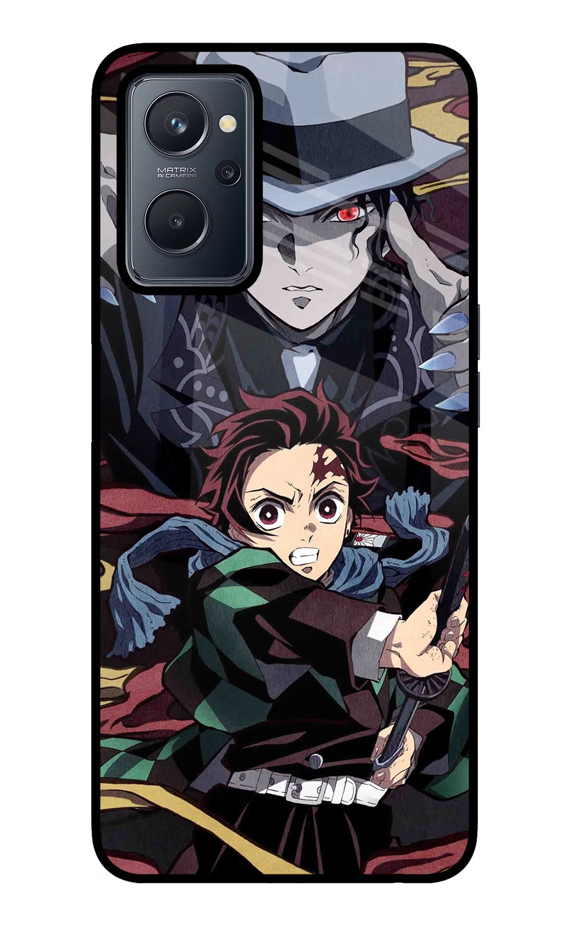 Demon Slayer Realme 9i 4G Glass Case Back Cover by Casekaro