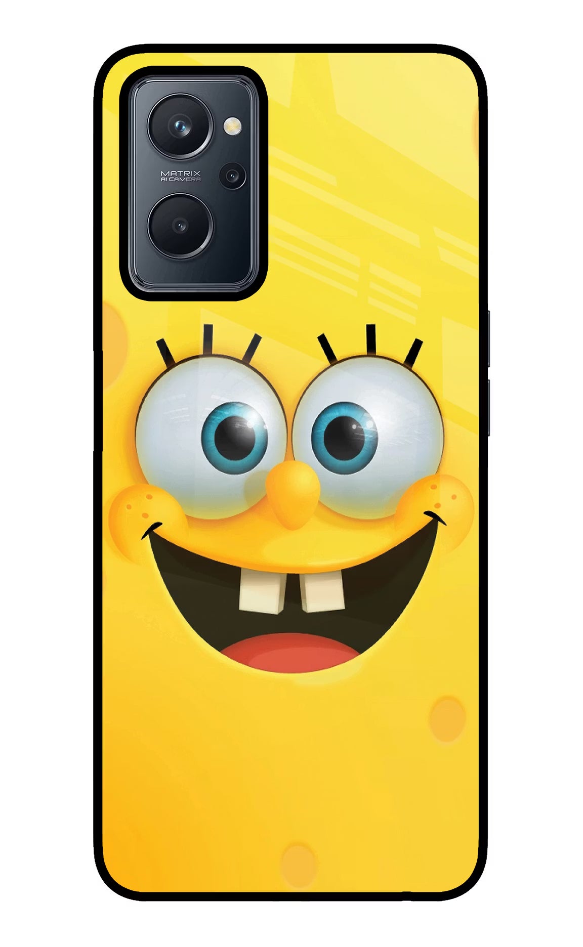 Sponge 1 Realme 9i 4G Glass Case Back Cover by Casekaro