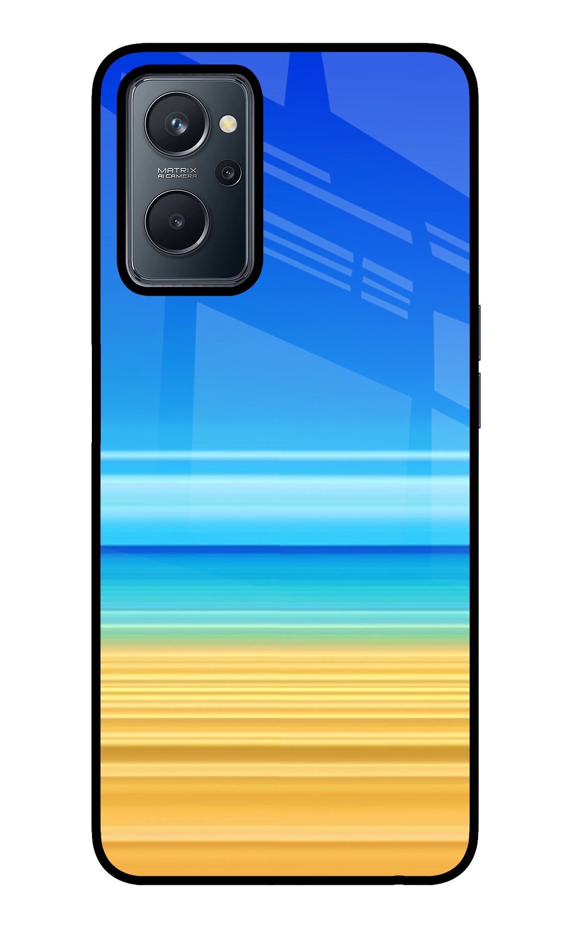 Beach Art Realme 9i 4G Glass Case