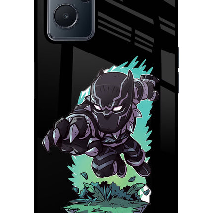Black Panther Realme 9i 4G Glass Case Back Cover by Casekaro